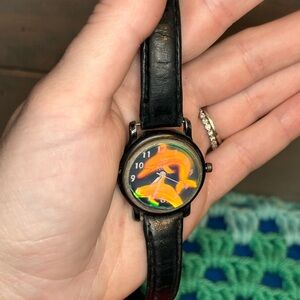 Vintage 3D Arts Dolphin Holographic Watch